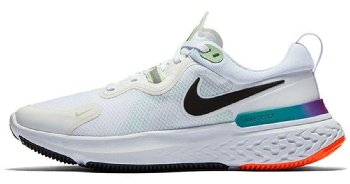 nike react white orange blue