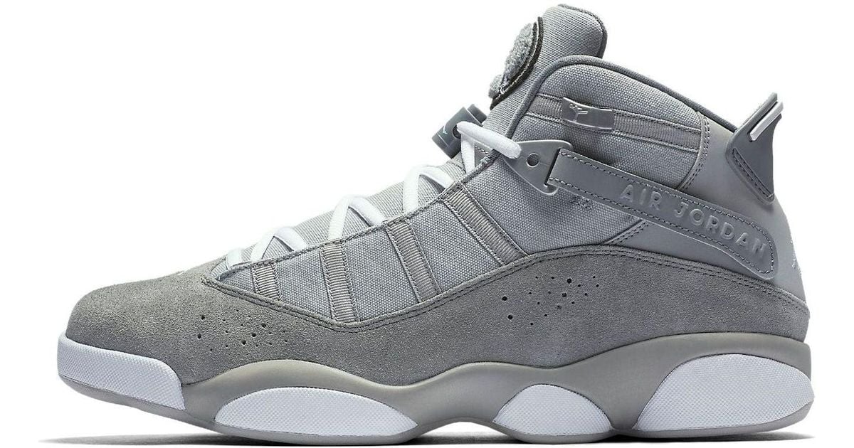 6 rings jordans cool grey