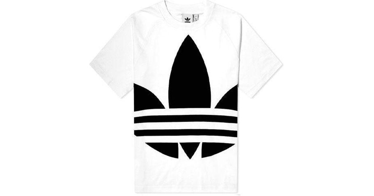 adidas Originals Big Trefoil Boxy Tee Large Logo Printing Short