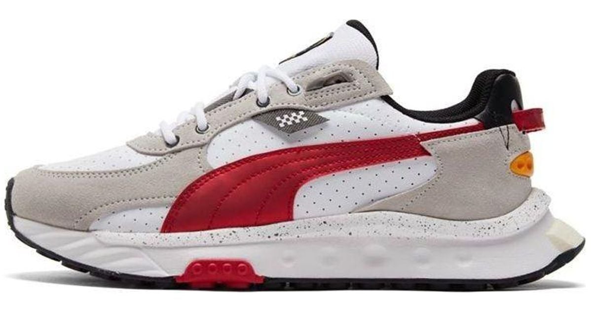 PUMA Scuderia Ferrari X Wild Rider Rosso Corsa' in White for Men | Lyst