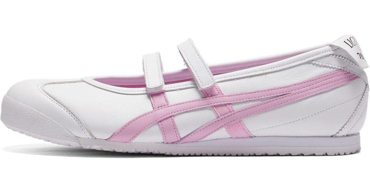 Patou X Onitsuka Tiger Mexico 66 Mary Jane Shoes - Women's Black/White Ballet Flats - 2025 Edition