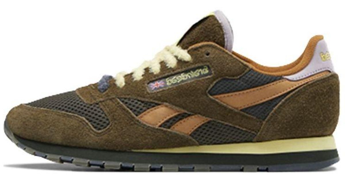 Reebok Brain Dead X Classic Leather 'fuzzy Suede' in Brown for Men Lyst