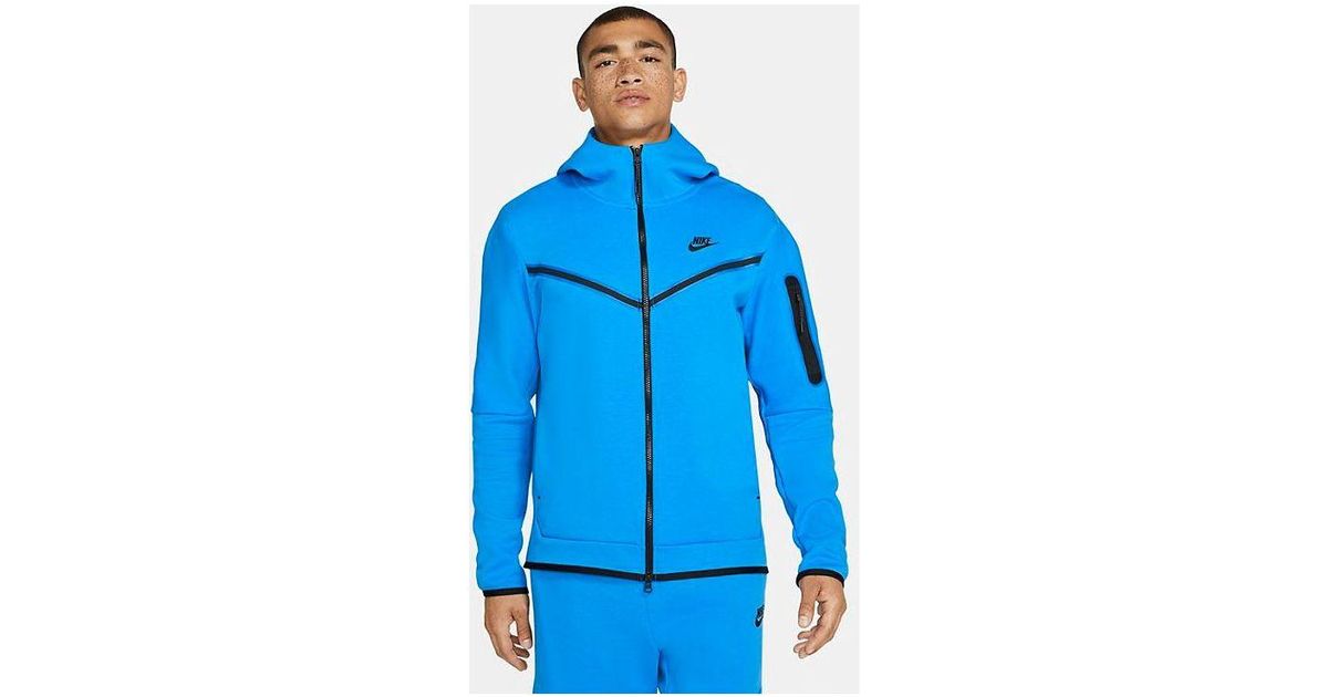 Nike tech fleece stone blue hoodie new arrivals