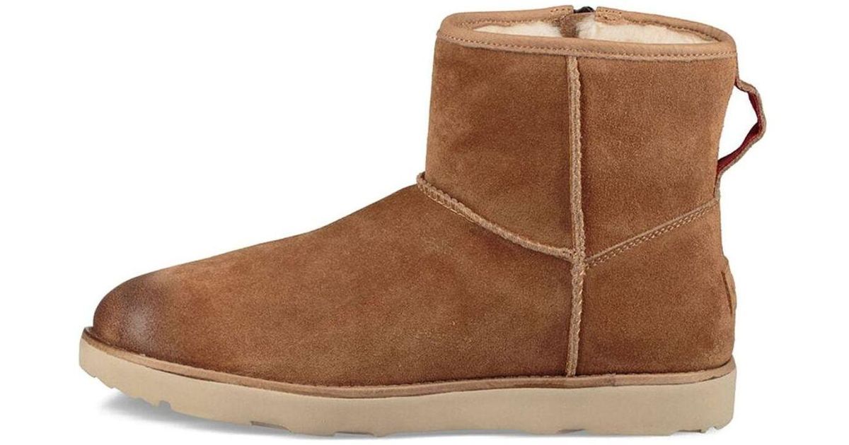 Mini Zip UGG Classic Mini Zip Waterproof in Brown for Men | Lyst