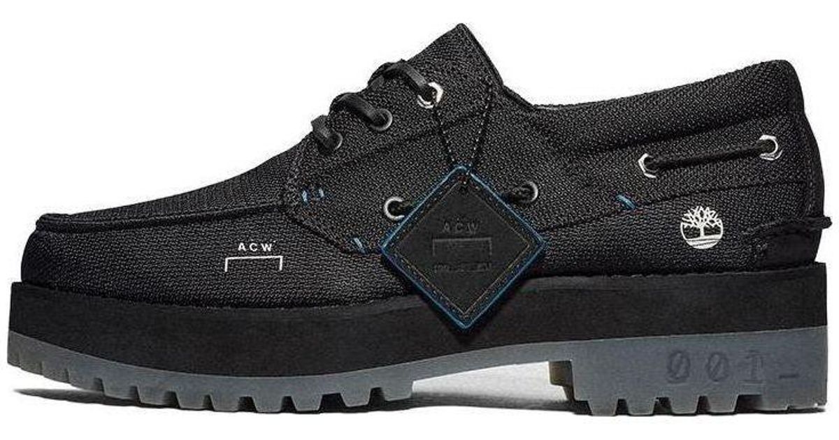 Timberland X A Cold Wall Boat Shoes in Black for Men | Lyst