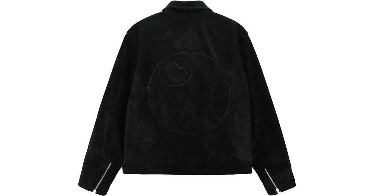 Stussy 8 Ball Suede Bing Jacket Lサイズ Stussy 8 Ball Suede Bing Jacket in Black for Men | Lyst UK