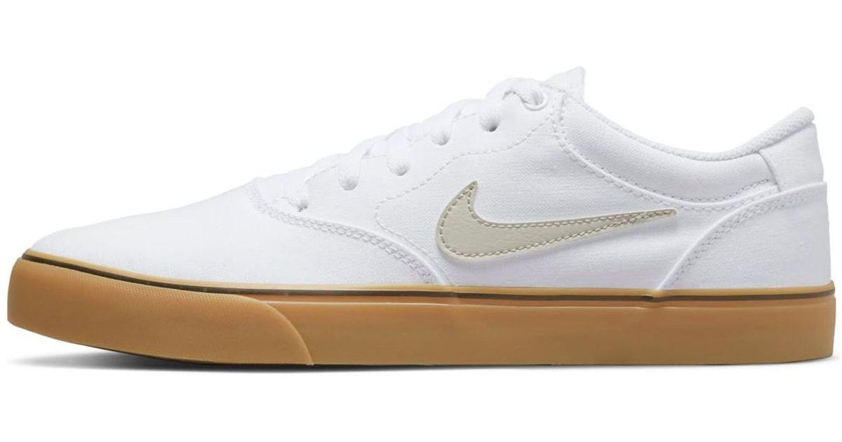 Chron Rear Nike Chron 2 Canvas Sb Gum' in White for Men | Lyst