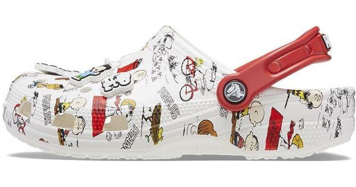 Crocs™ X Peanuts Classic Clog in White Lyst