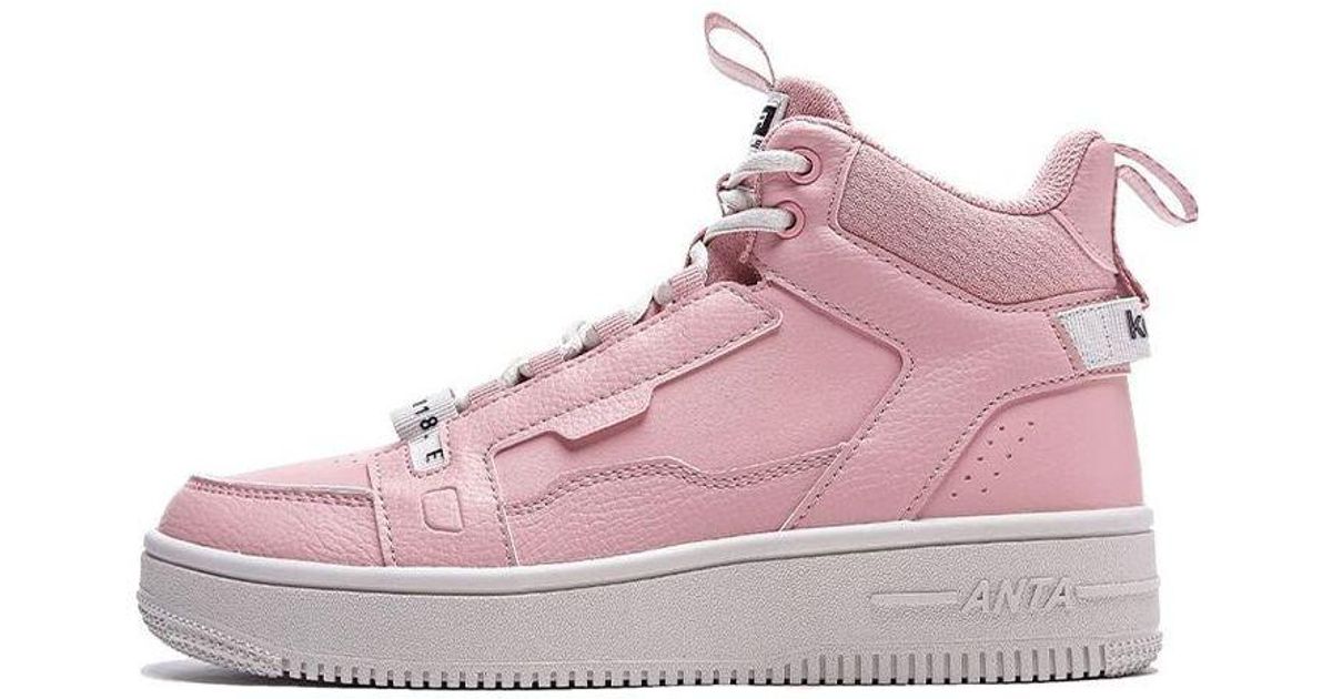Anta High Top Skate Shoes in Purple Lyst