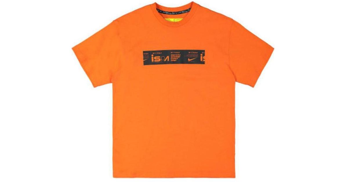 Nike Nrg Ispa Graphic Tee in Orange for Men Lyst UK