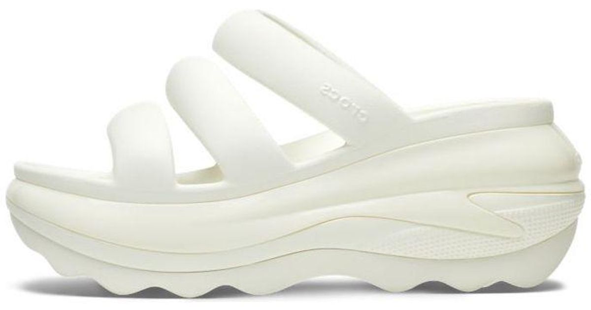 Crocs™ Mega Crush Triple Strap 'Chalk' in White for Men | Lyst