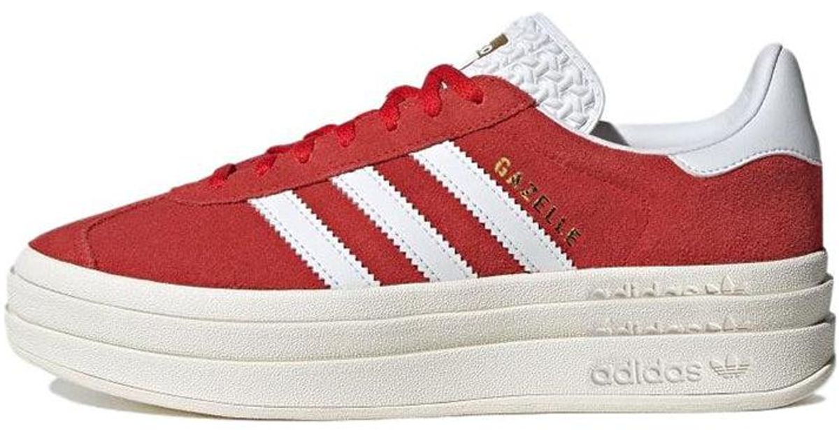 adidas Gazelle Bold 'red' | Lyst