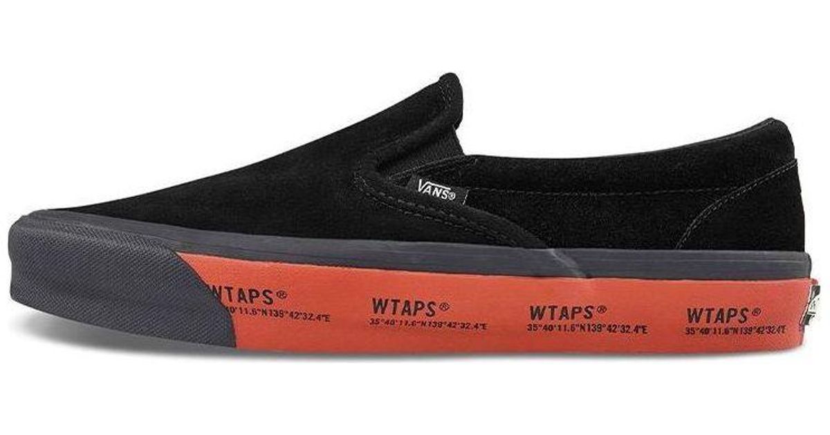 Vans Wtaps X Og Classic Slip-On Lx in Red for Men | Lyst UK