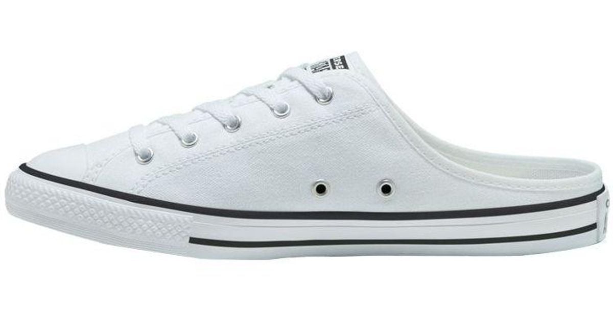 Converse Chuck Taylor All Star Dainty Mule Slip in White Lyst