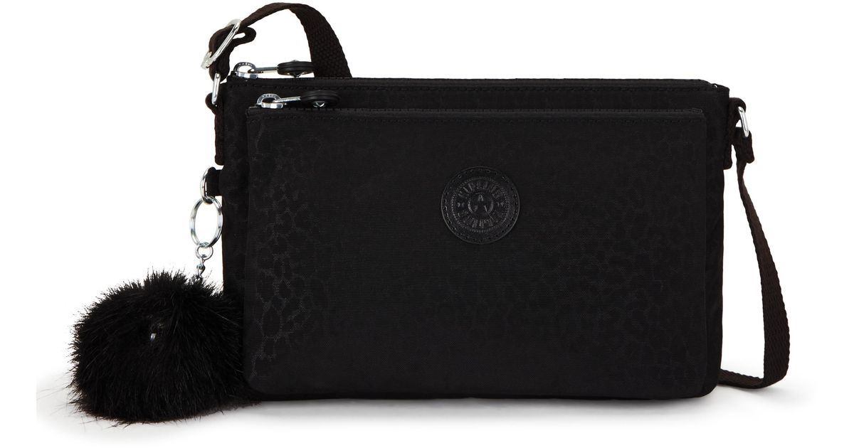 Kipling Crossbody Bag Mikaela Shimmerin Spot Small in Black | Lyst UK