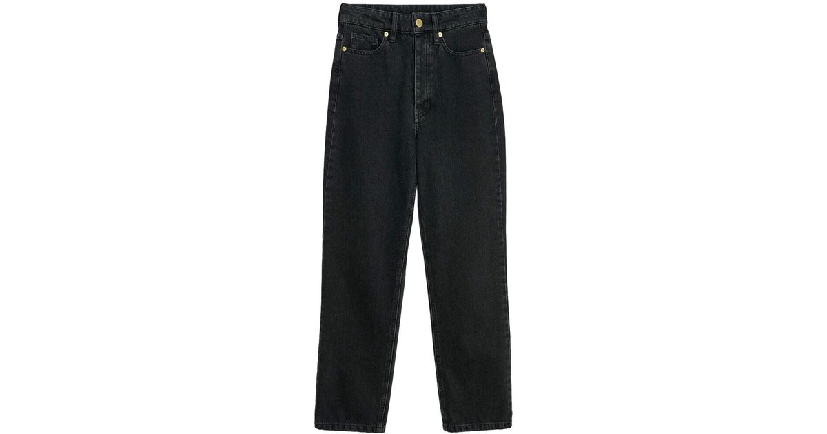 By Malene Birger Milium Organic Cotton Jeans in Black Lyst UK