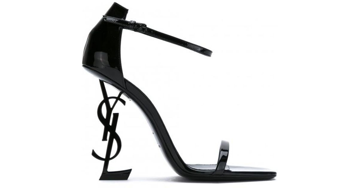 ysl black high heels
