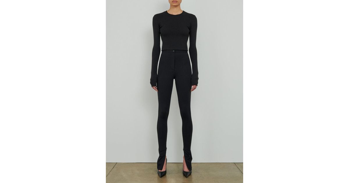 Wardrobe NYC Side Zip Legging in Black Lyst
