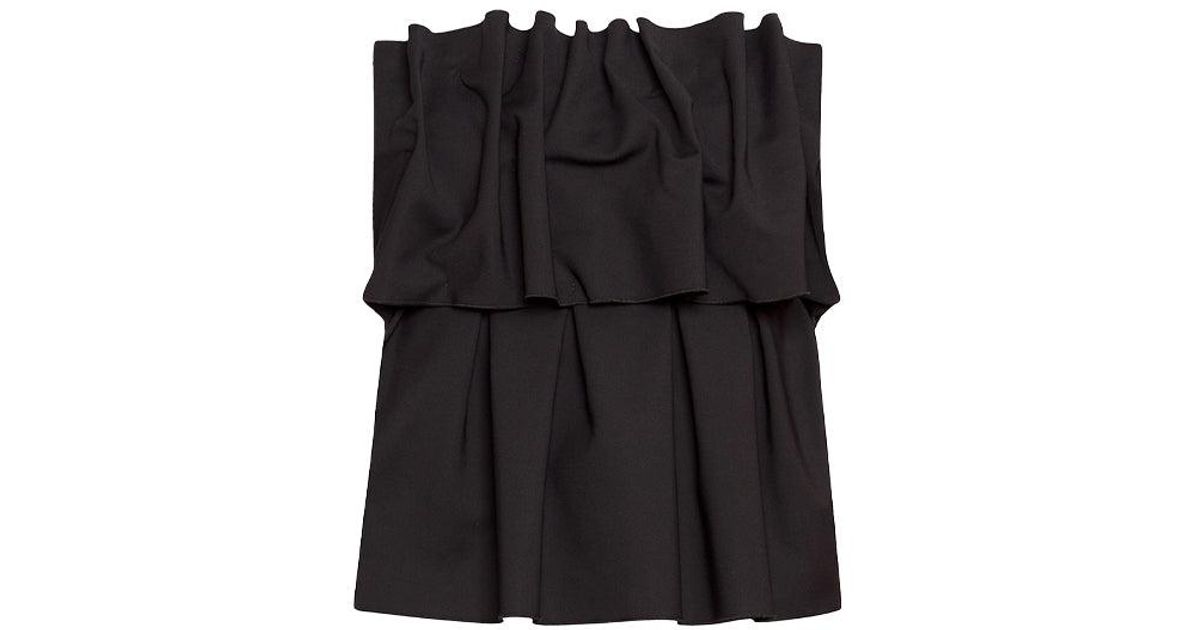 House of Dagmar Sculpted Tube Top in Black | Lyst