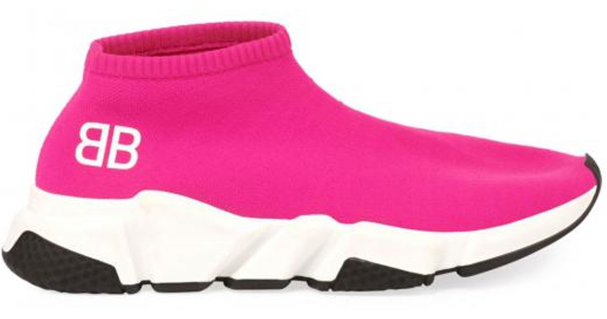 hot pink sock sneakers