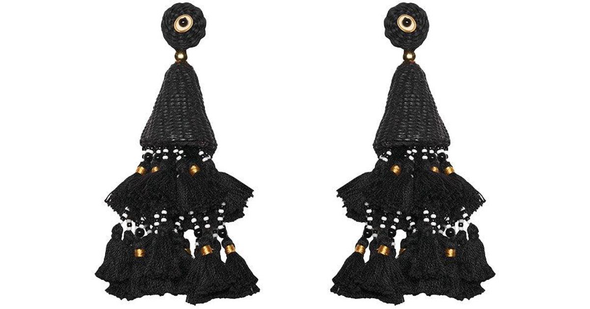 Johanna Ortiz Caudal Magico Earrings in Black | Lyst