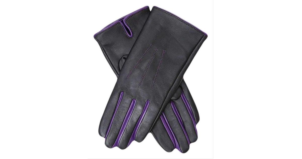 Dents Leather Joan Contrasting Fourchettes Gloves Lyst