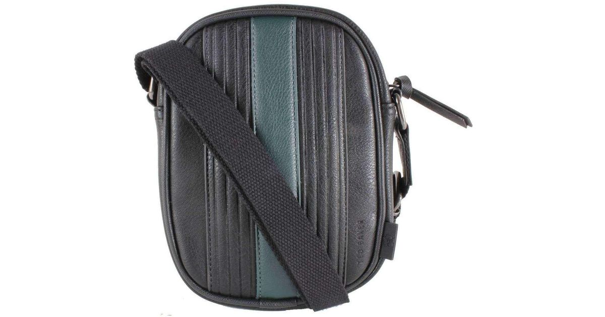 Ted Baker Evver Striped Flight Bag in Gray for Men Lyst