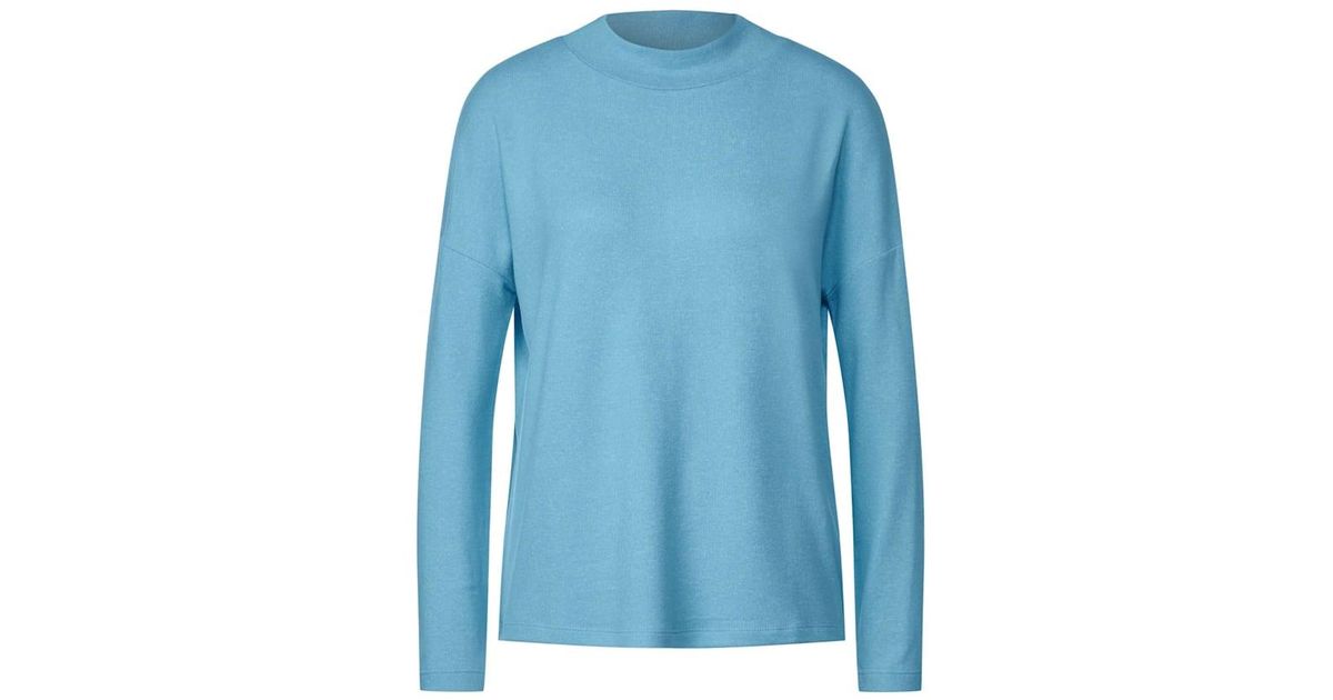 Ziernaht One mit DE | aquamarine Lyst Cosy Street blue mel. Shirt Light