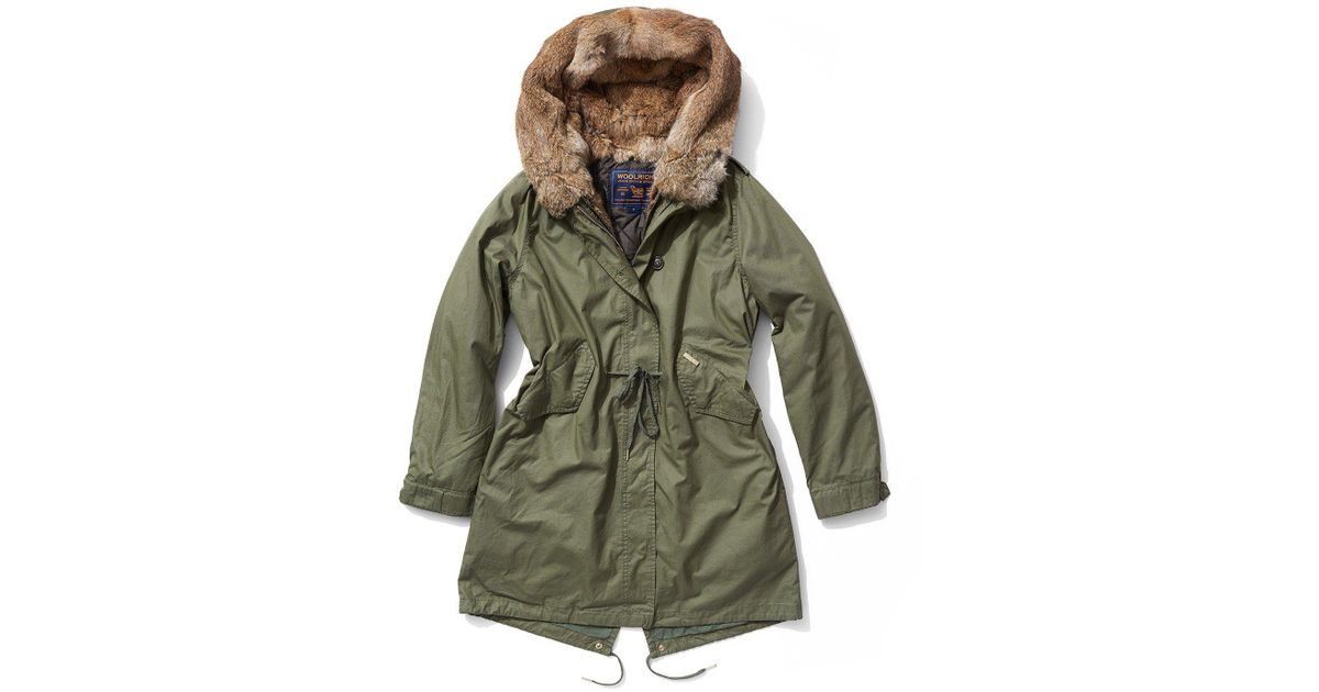 Woolrich Eskimo Jacket In Green Lyst