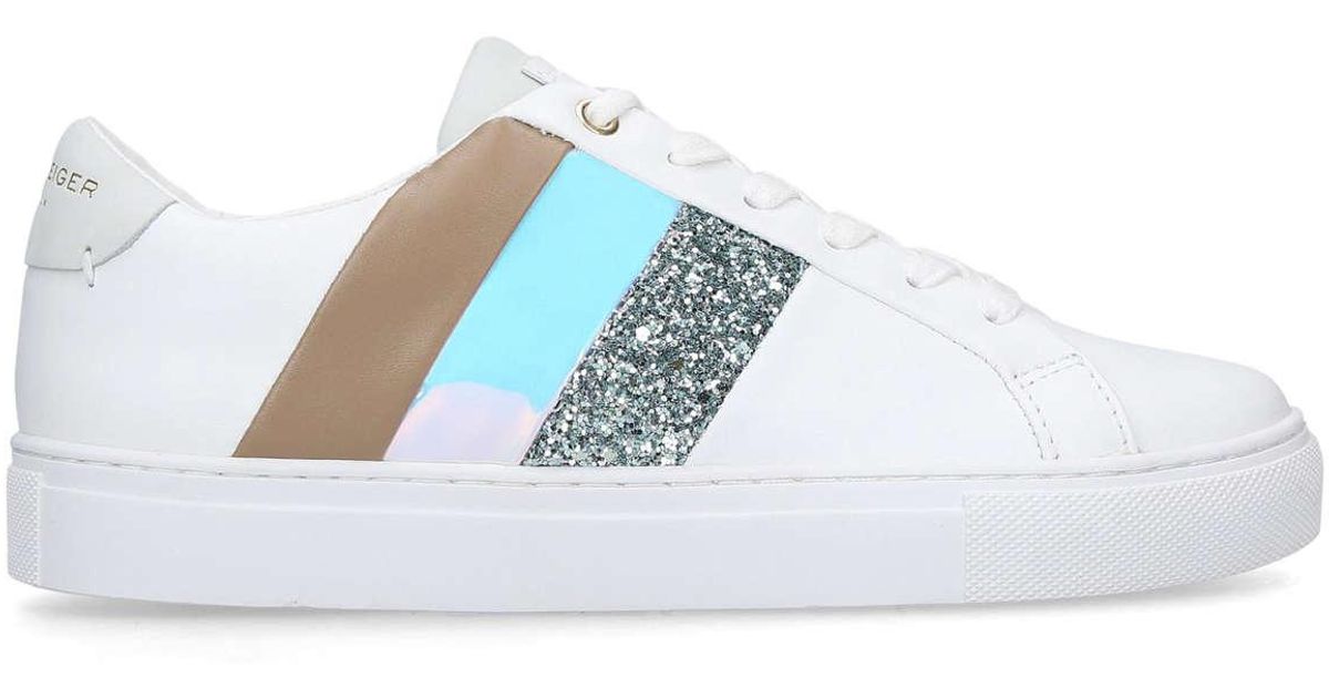 kurt geiger lane stripe trainers