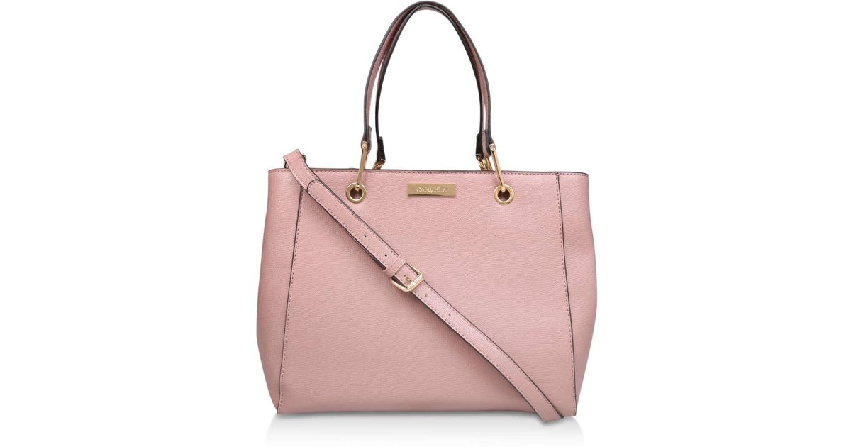carvela pink tote bag
