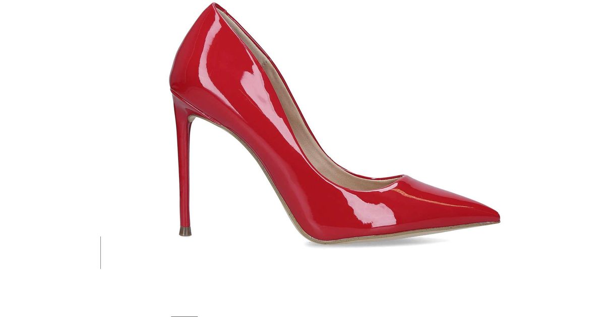Steve Madden Red Lacquered Pumps | Lyst 