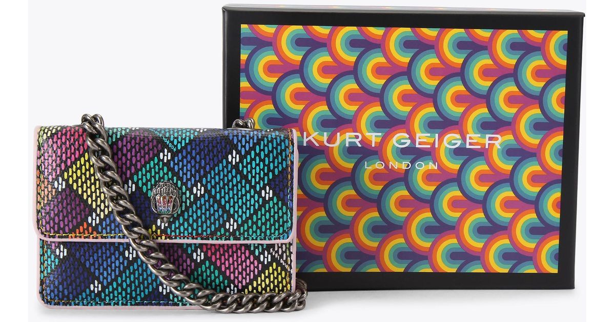 Rusty Geiger Kurt Geiger Kurt Geiger Mini Bag Combination Micro Camden in Blue | Lyst UK
