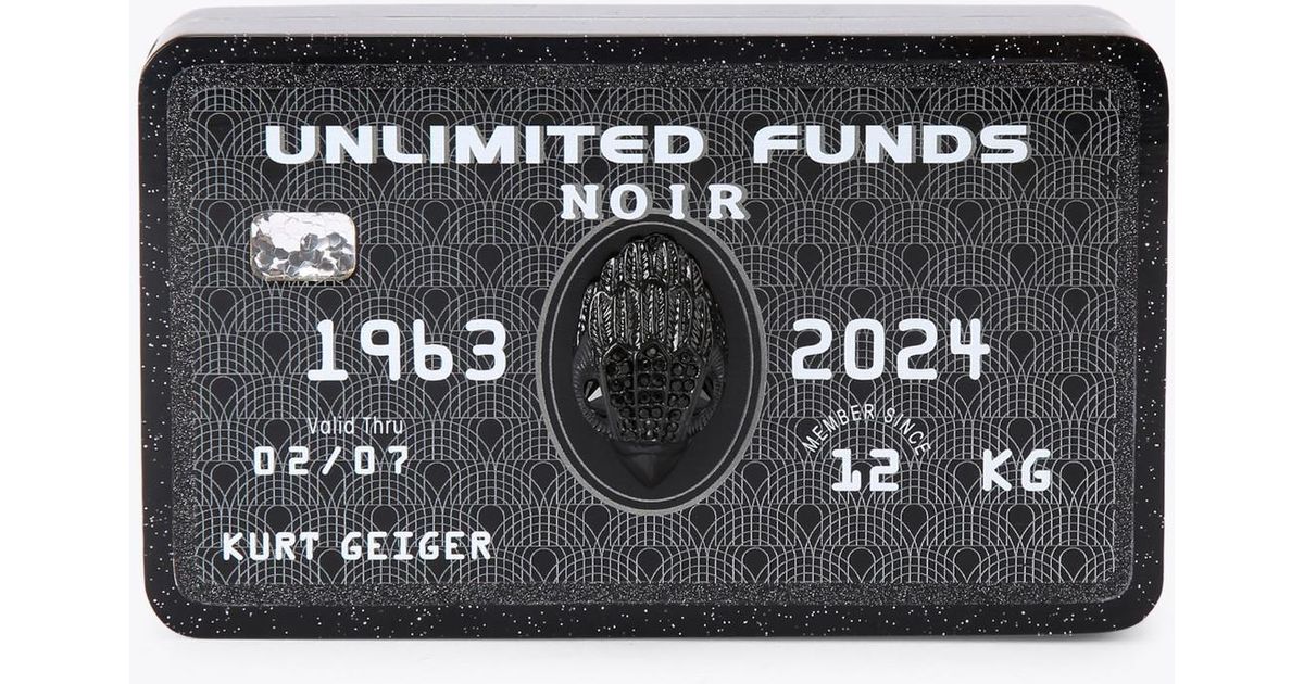 Geiger Card Kurt Geiger Kurt Geiger Clutch Synthetic Credit Card in Black | Lyst Canada