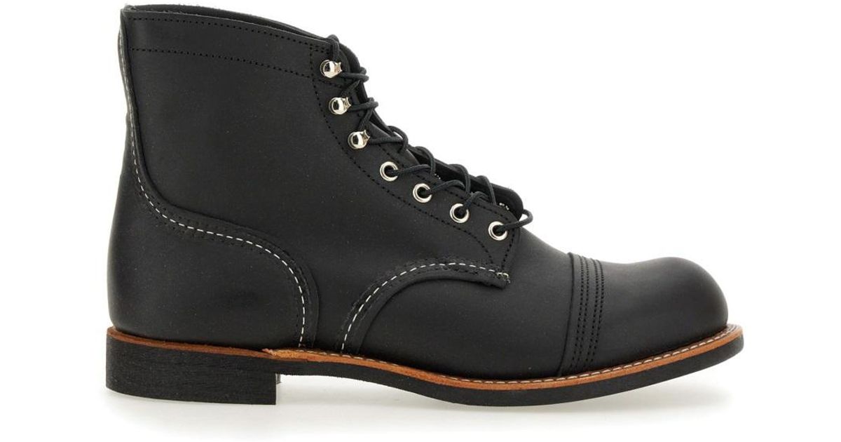 Red Wing Iron Ranger Boot in Black for Men | Lyst