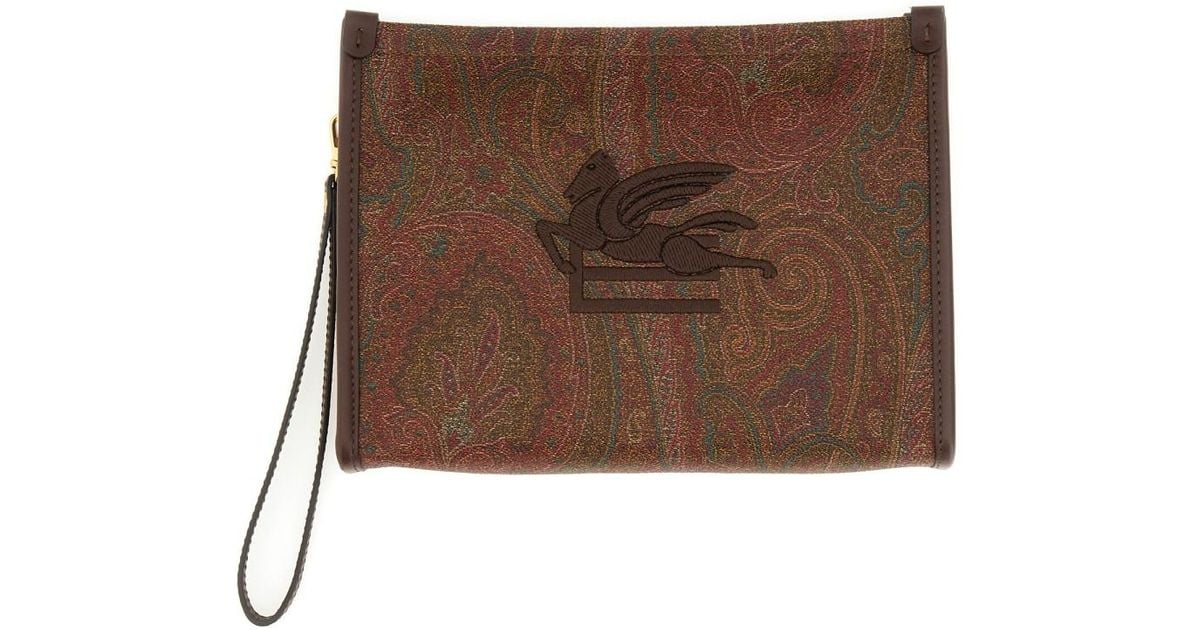 【関税&送料込】Etro Pouch Paisley Jacquard Medium Shopping Bag Etro Medium 
