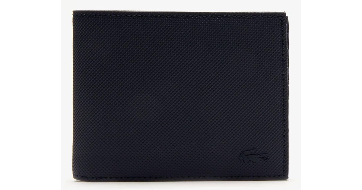 men's classic petit piqué six card wallet
