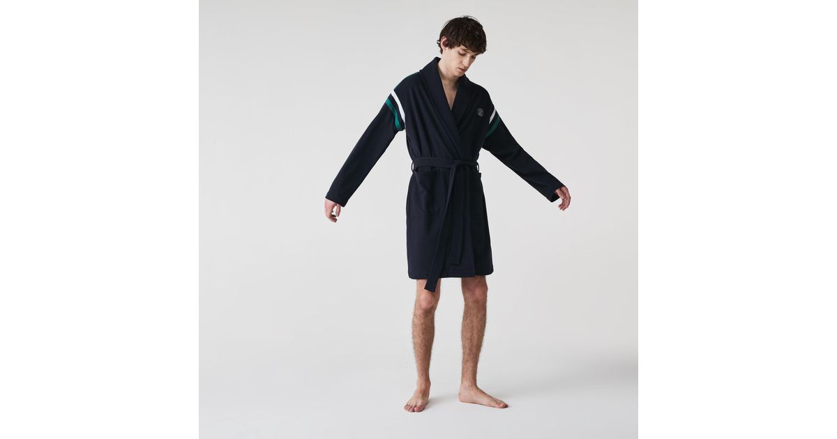 lacoste bathrobe mens
