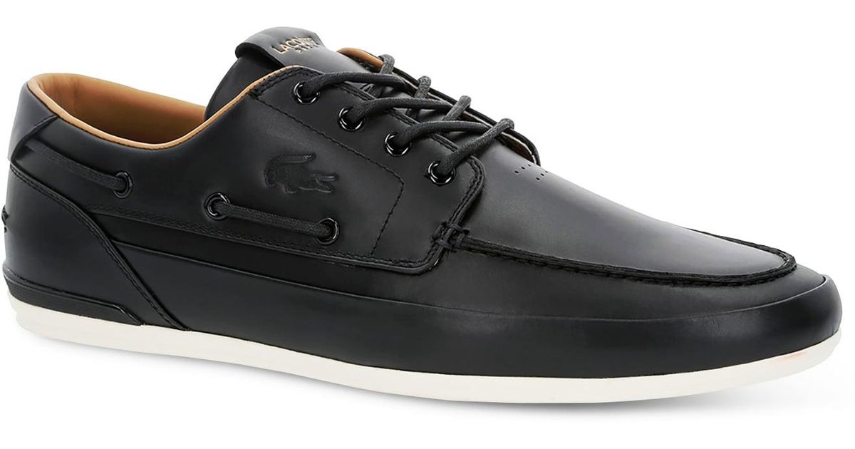 men's marina premium leather deck shoes