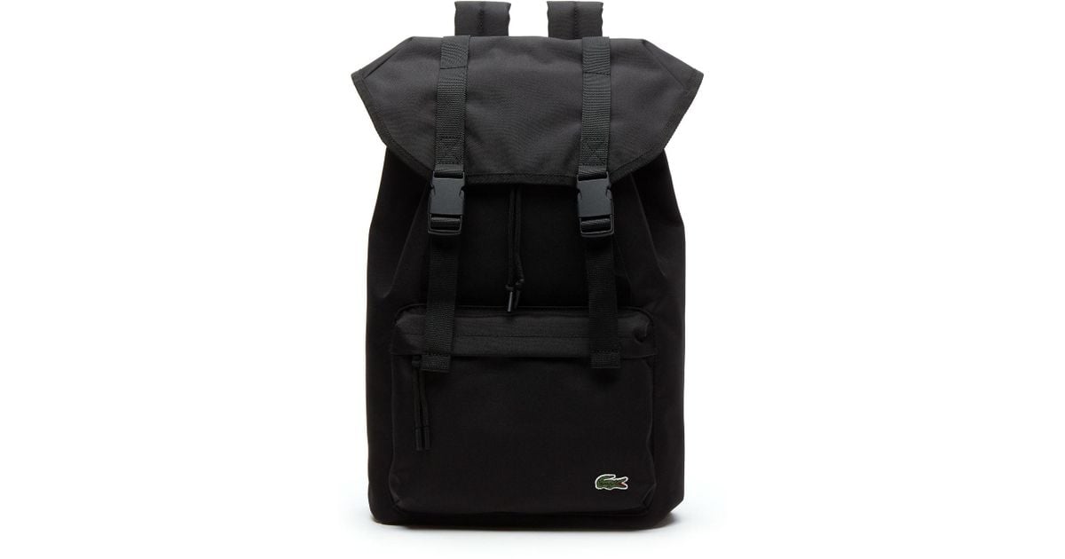 Monochrome Canvas Flap Backpack 