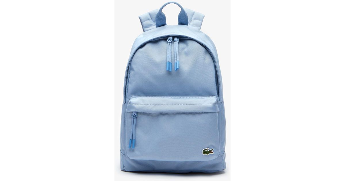 lacoste canvas backpack