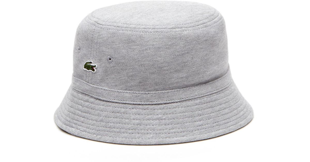 lacoste pique bucket hat