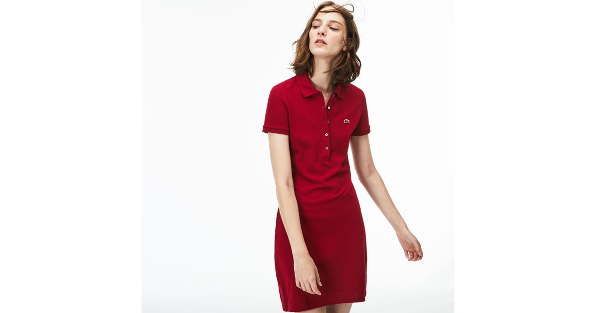 red polo dress