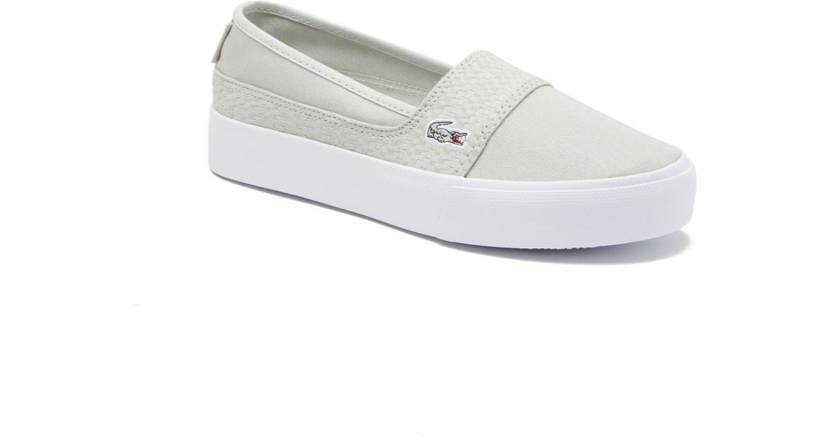 Lacoste Marice Grey Lacoste Men Grey Slip-On Sneakers