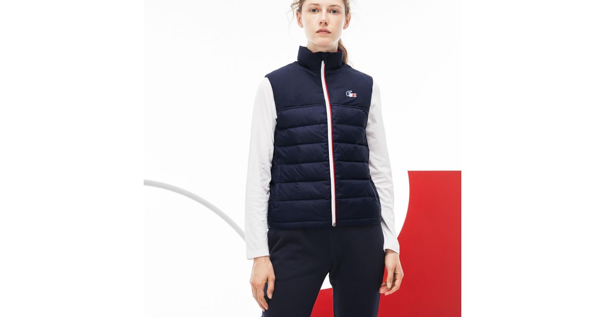 lacoste spirited edition quilted jacket