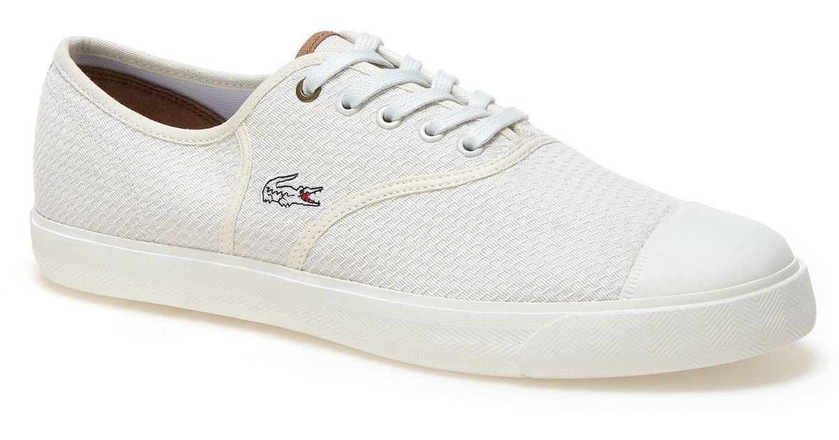 lacoste canvas trainers