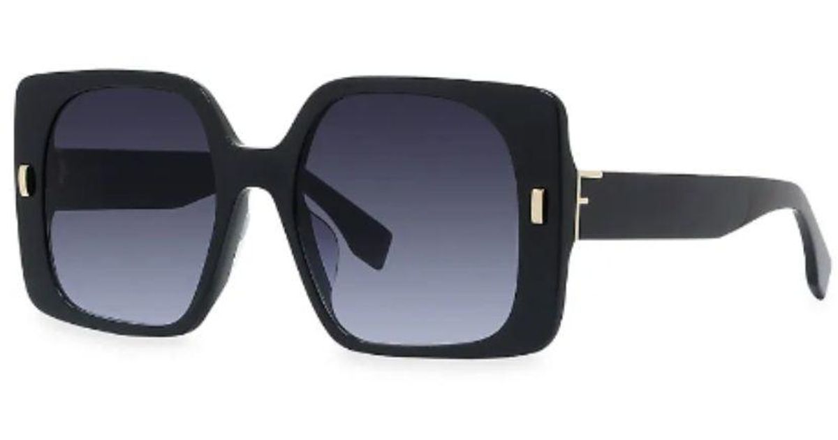 Fendi First Cat-eye Sunglasses Black in Blue | Lyst