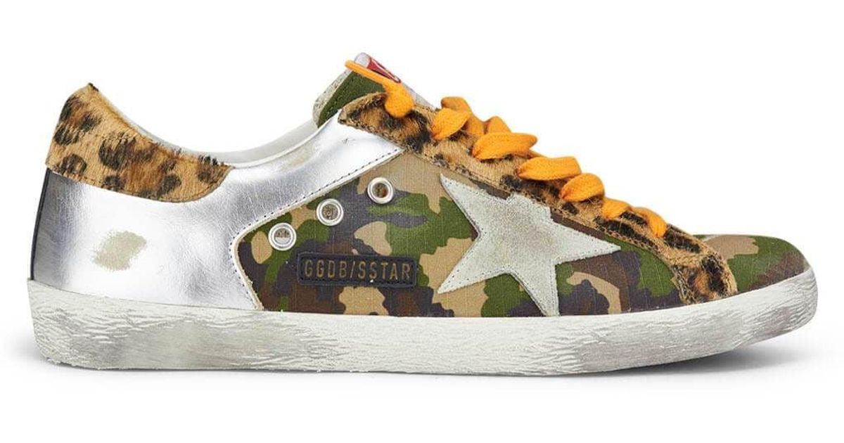 Golden Goose Super-star Camouflage And Laminated in Yellow for Men | Lyst