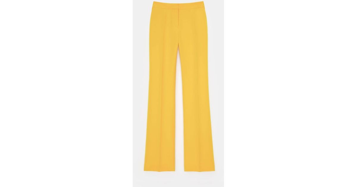 Lafayette 148 New York Woolsilk Faille Gates Flared Fulllength Pant in ...