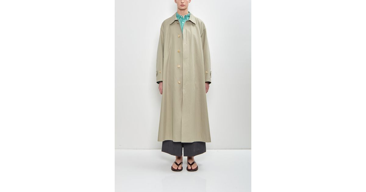 ジャケット・アウター auralee WASHED FINX COLLAR COAT Washed Finx Gabardine Soutien Collar Coat – La Garçonne